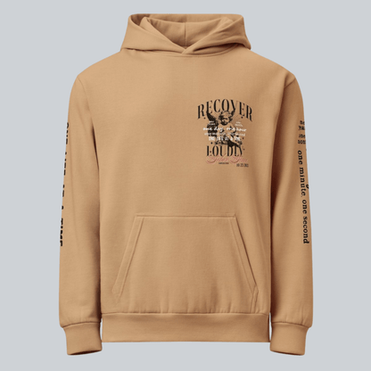 classic sober hoodie clothing shot