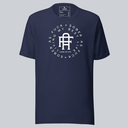 Living My Best Life Sober T Shirt graphic detail (view 4)