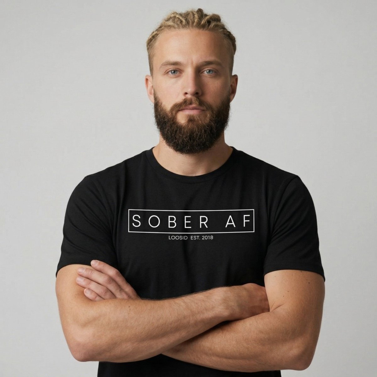 Sober T Shirt | Sober AF Men’s Tee for Strength and Recovery