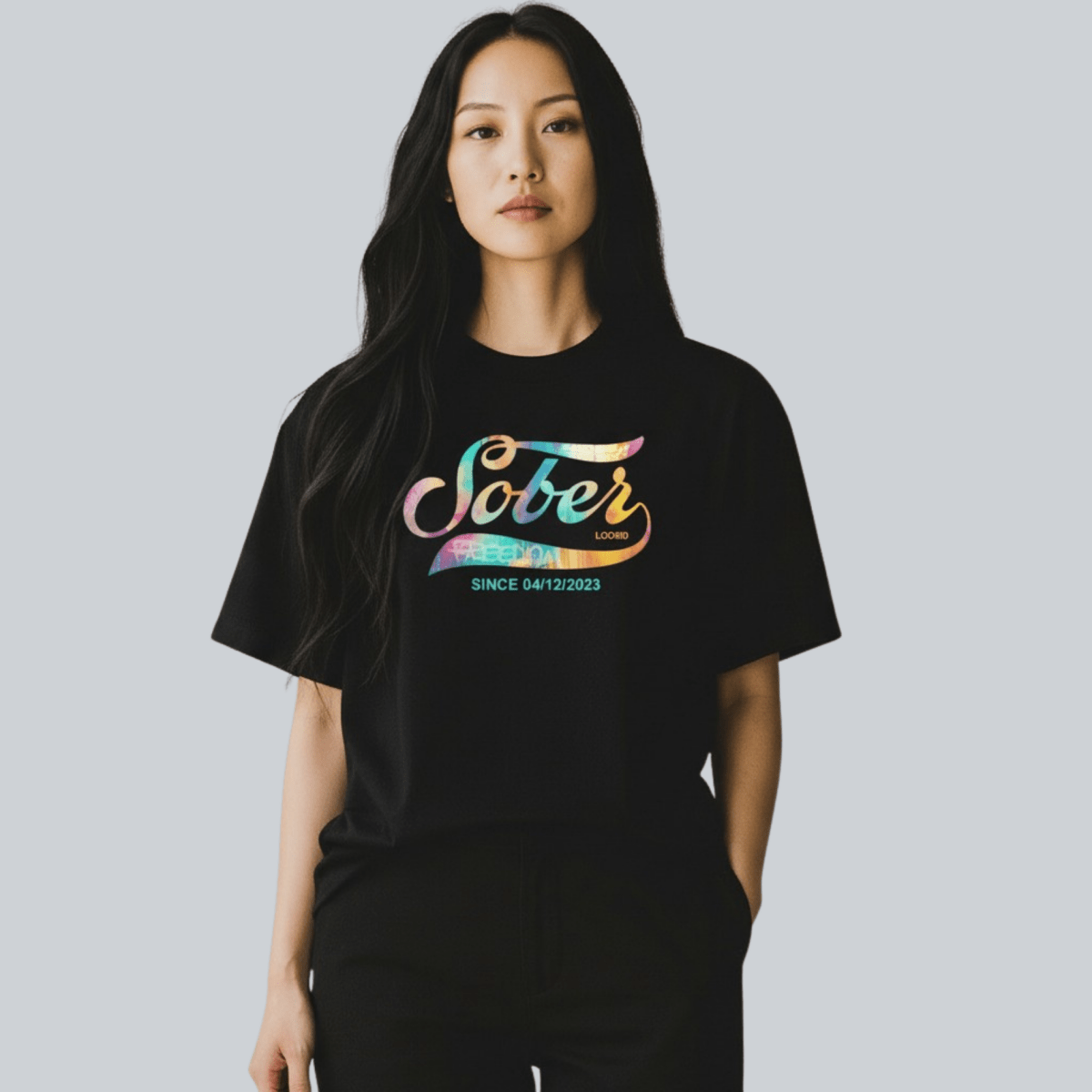 minimalist sober t shirt recovery apparel