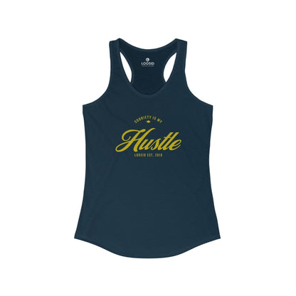Sobriety is My Hustle Women's Racerback Tank