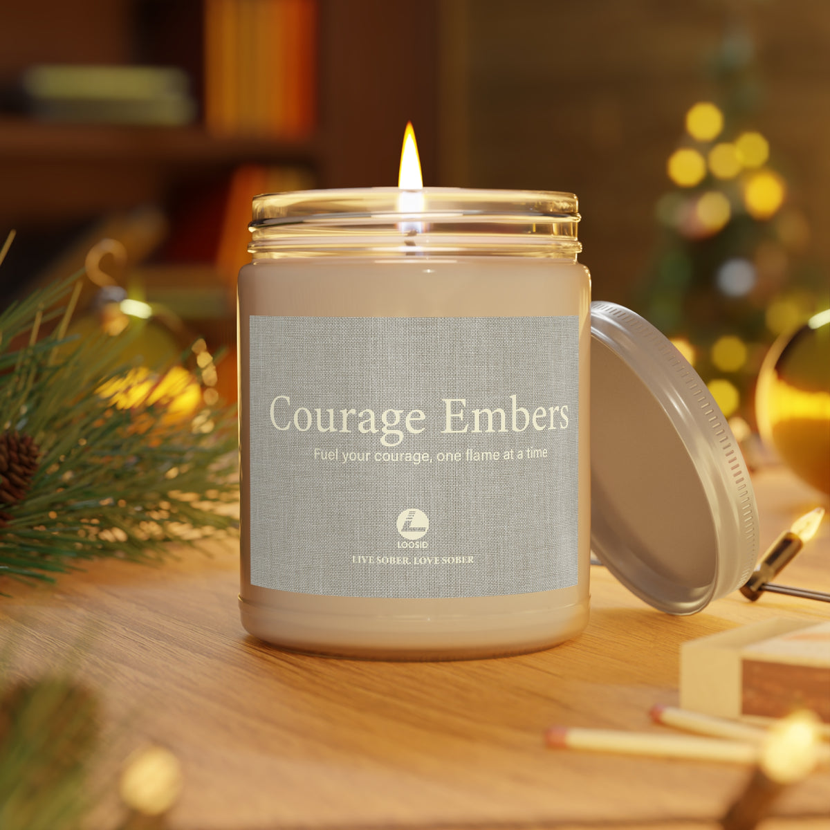 Courage Embers Scented Candles, 9oz