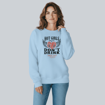 Hot Girls Sobriety Sweatshirt | Custom Recovery Date