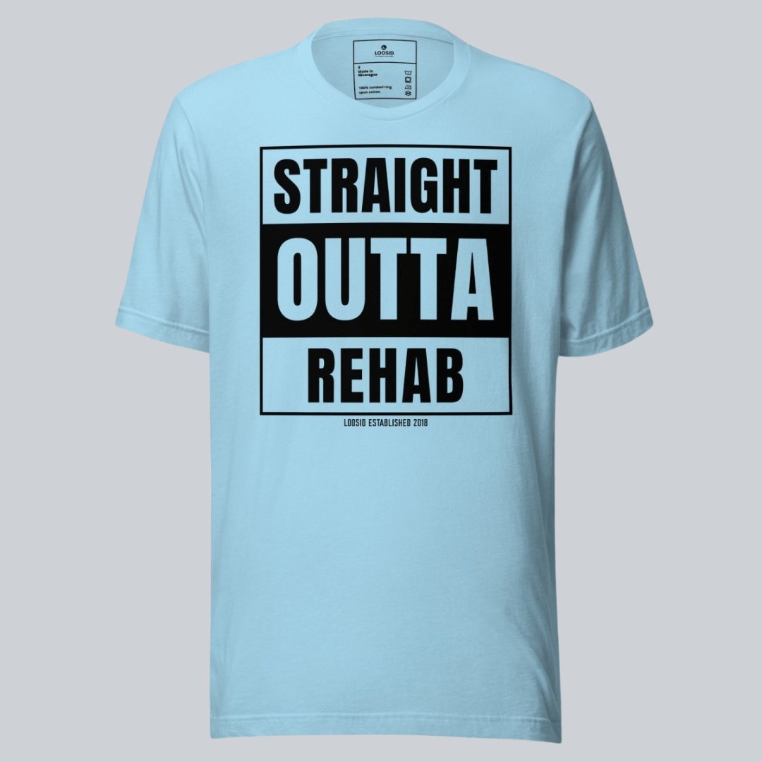 Straight Outta Rehab Sober T Shirt packaging detail (view 18)