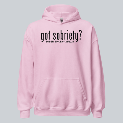 Recovery Hoodie | Women’s Got Sobriety Hoodie with Custom Date