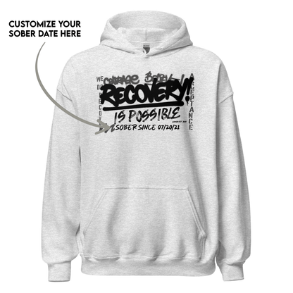 Symbolic recovery hoodie for healing and growth
