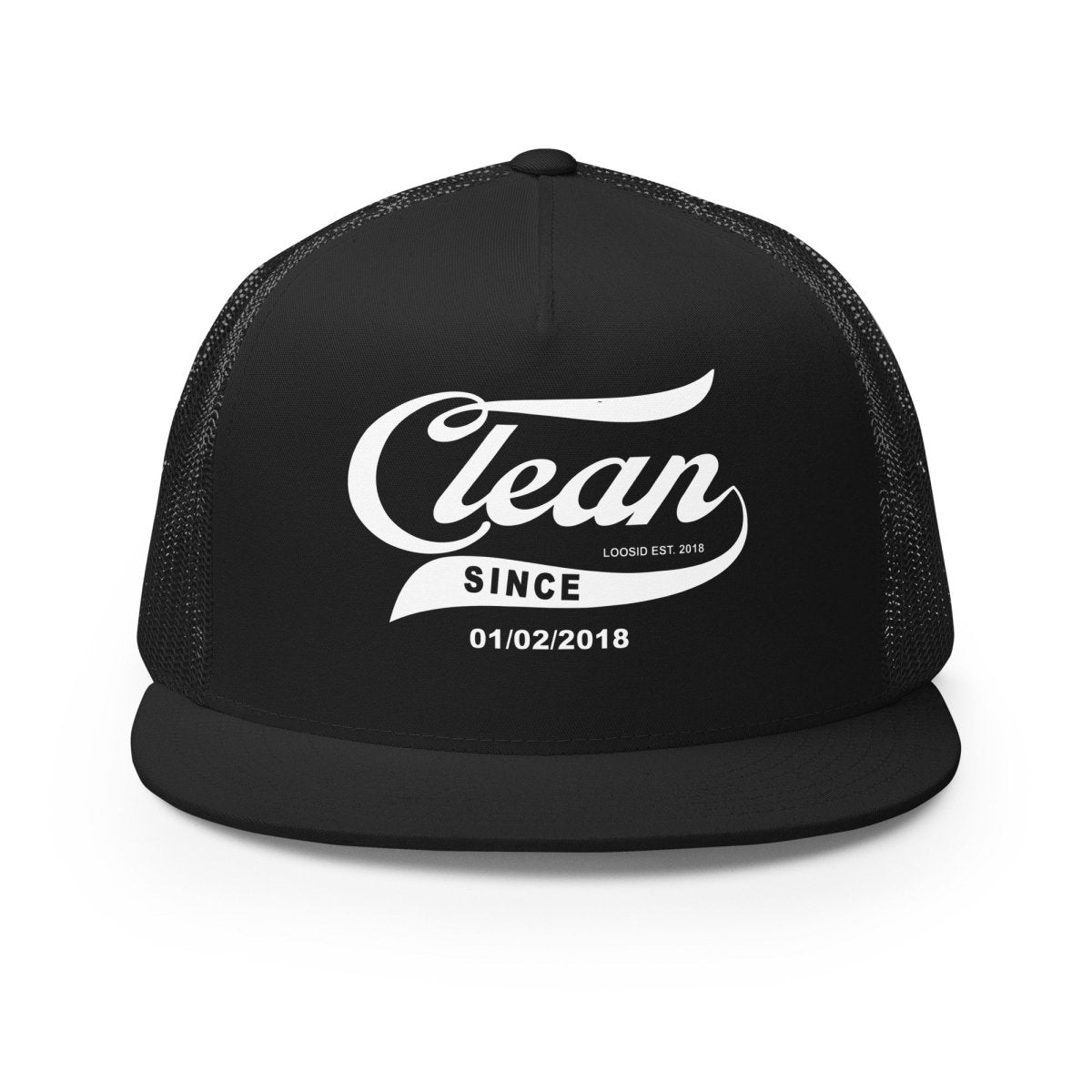 Clean Since Sober Hat flat lay styled image (view 3)