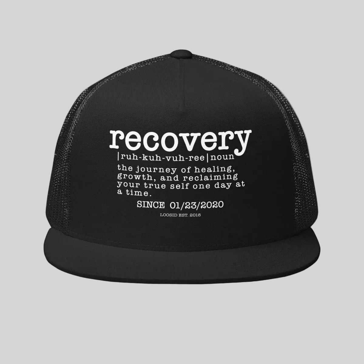 Recovery Definition Sober Hat close-up view (view 2)