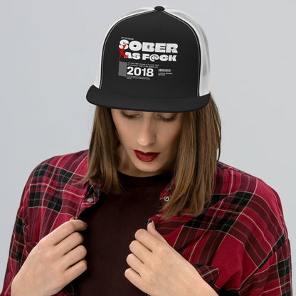 Sober As F*ck Trucker Cap