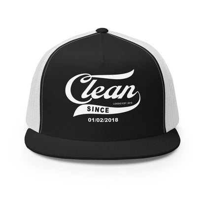 Loosid Clean Since Sober Hat featuring the design