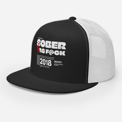 Sober As F@ck Trucker Cap