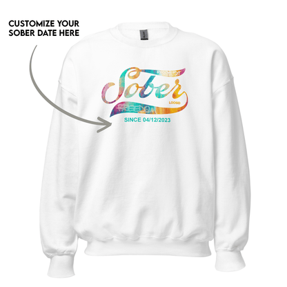Women’s Recovery Sweatshirt w/ Personalized Sobriety Date