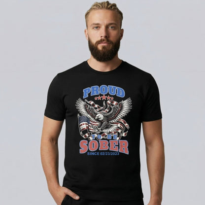 Loosid Proud To Be Sober Sober T Shirt featuring the design