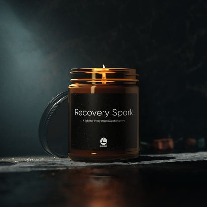 Recovery Spark Scented Soy Candle (Amber Jar)