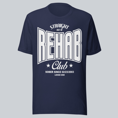 Recovery T-shirt | Men's Rehab T-shirt with Personalized Date