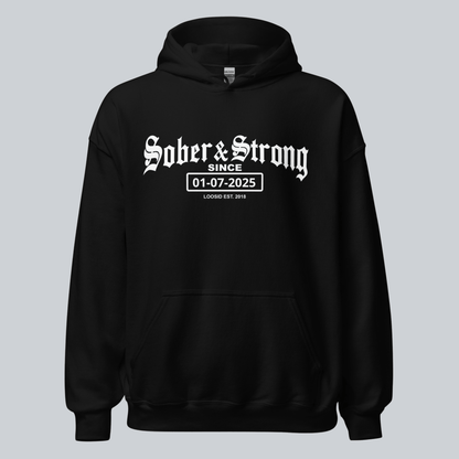 Recovery Hoodie | Women’s Old School Sober Hoodie with Custom Date