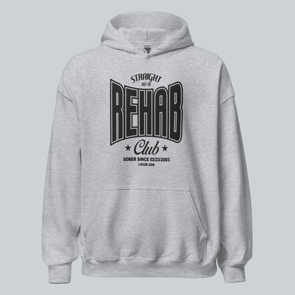 Recovery Hoodie | Men's Rehab Hoodie with Personalized Date