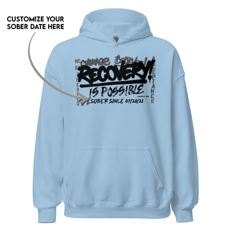 Stylish Sober Hoodie designed for resilience and hope