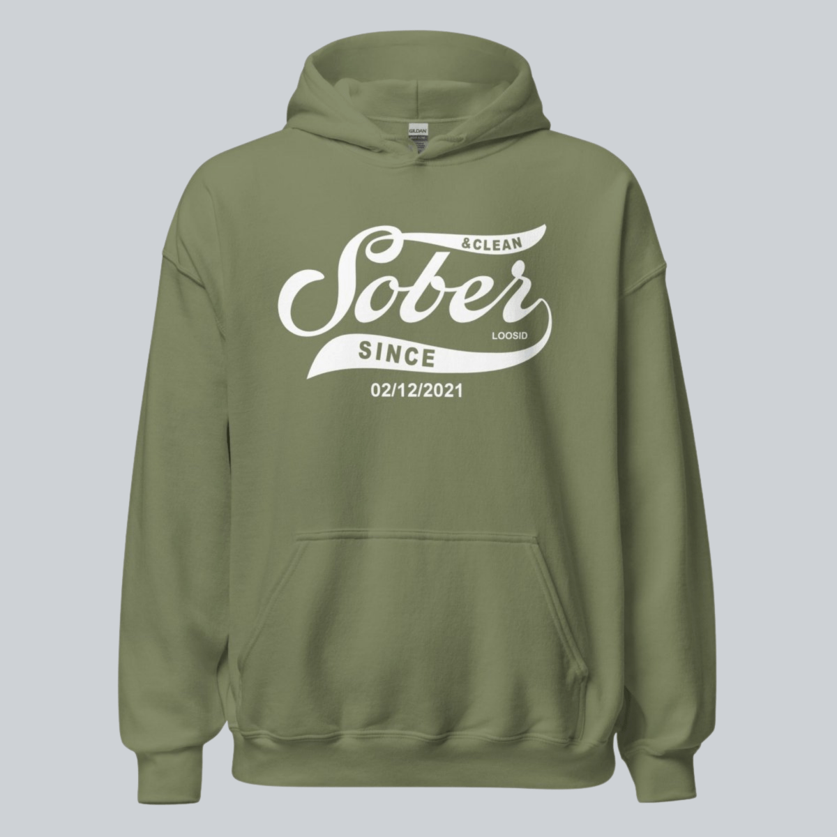 Recovery Hoodie | Women's Sober Since Hoodie with Custom Sober Date