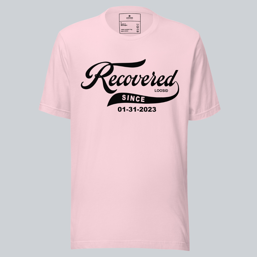 Recovered Since Sober T Shirt packaging detail (view 18)