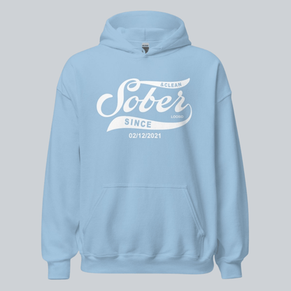 Recovery Hoodie | Sober Since Men's Hoodie with Custom Sobriety Date