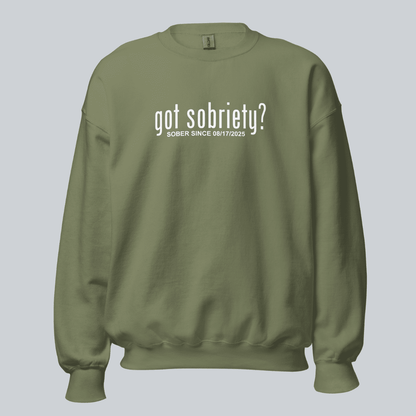 Got Sobriety Recovery Hoodie flat lay styled image (view 33)