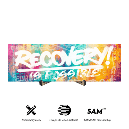 Loosid Recovery Is Possible Sobriety Art featuring the design