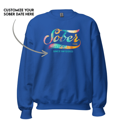 Women’s Recovery Sweatshirt w/ Personalized Sobriety Date