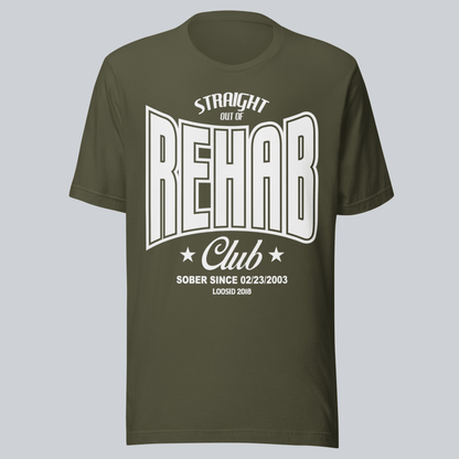 Recovery T-shirt | Men's Rehab T-shirt with Personalized Date
