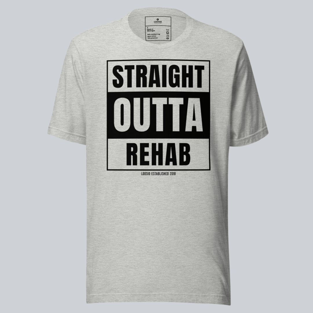 Straight Outta Rehab Sober T Shirt lifestyle view (view 15)