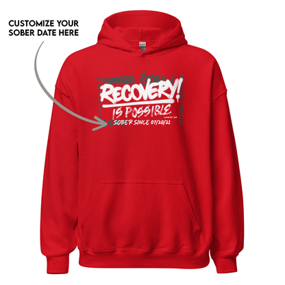 Recovery hoodie designed to inspire strength and hope