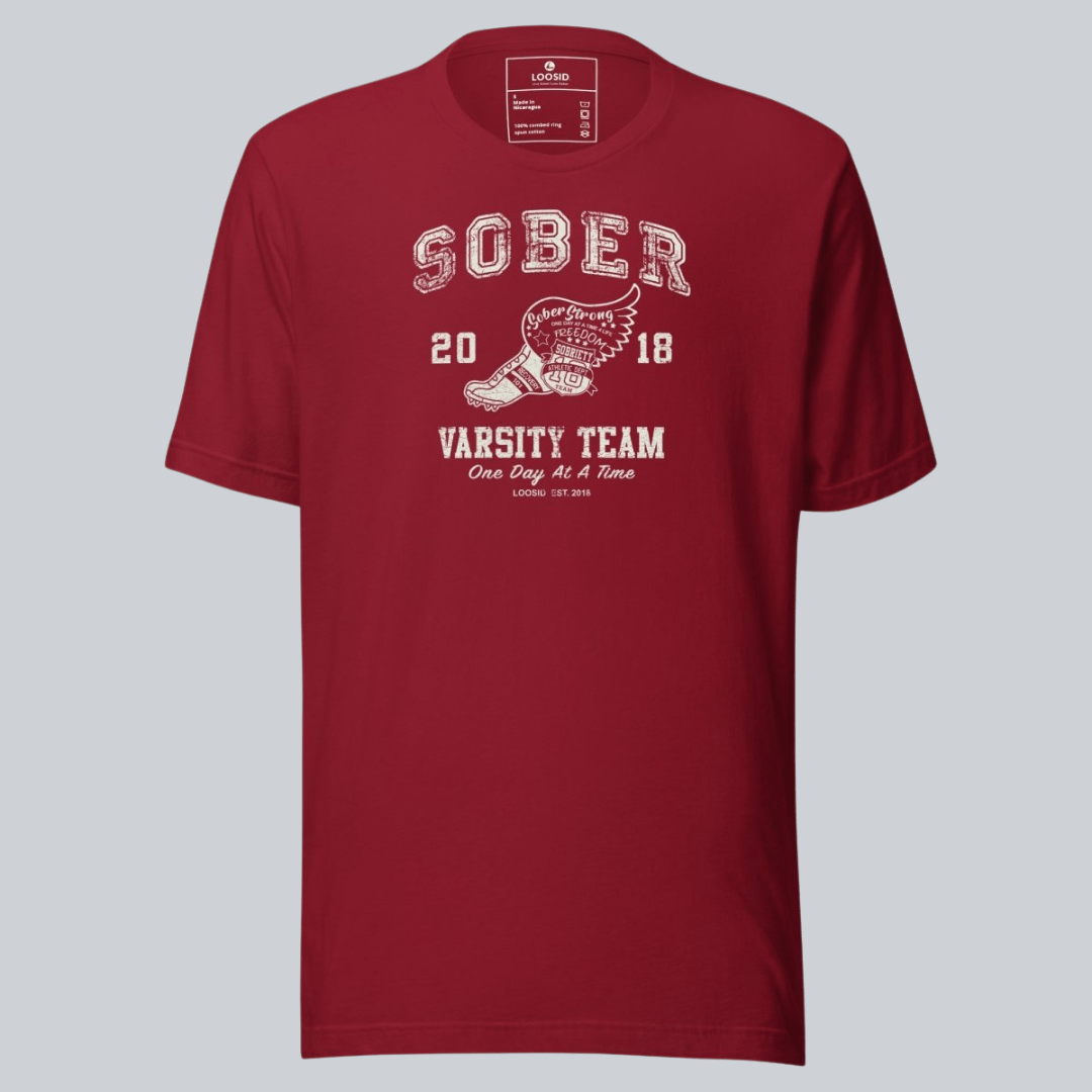 Color variant of the Sober Varsity men's cotton tee