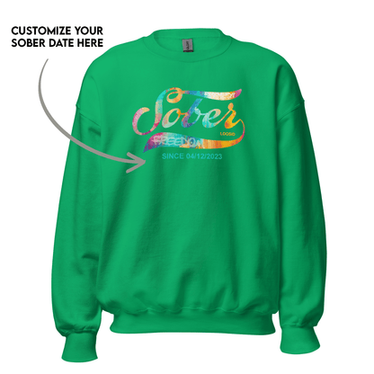 Women’s Recovery Sweatshirt w/ Personalized Sobriety Date
