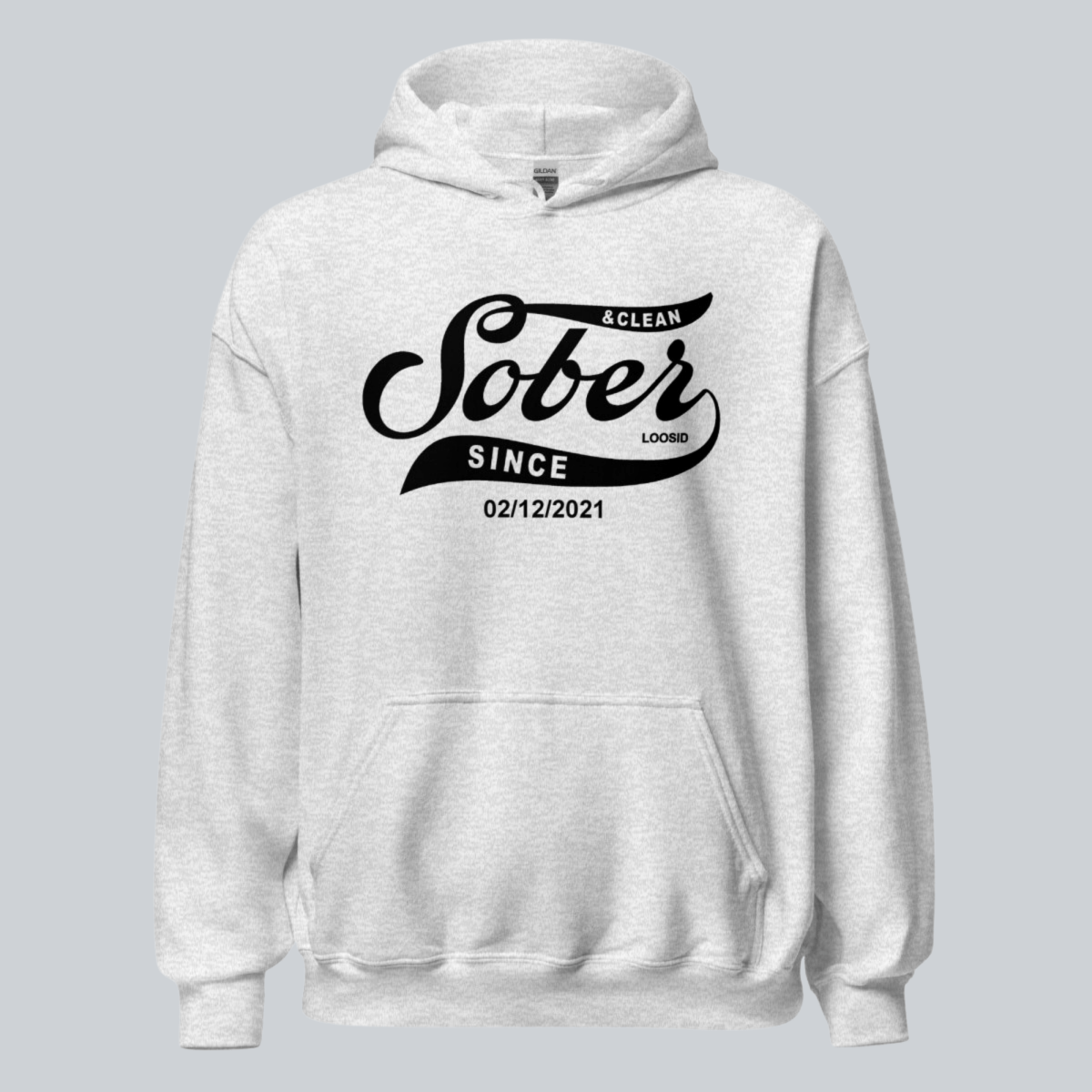 Recovery Hoodie | Women's Sober Since Hoodie with Custom Sober Date