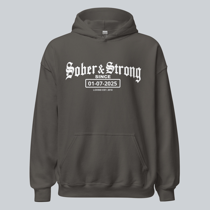 Recovery Hoodie | Women’s Old School Sober Hoodie with Custom Date