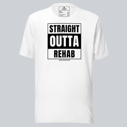 Straight Outta Rehab Sober T Shirt featuring the design (view 21)