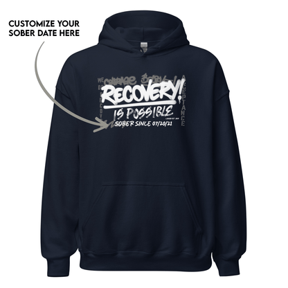Durable and stylish recovery hoodie for sober living