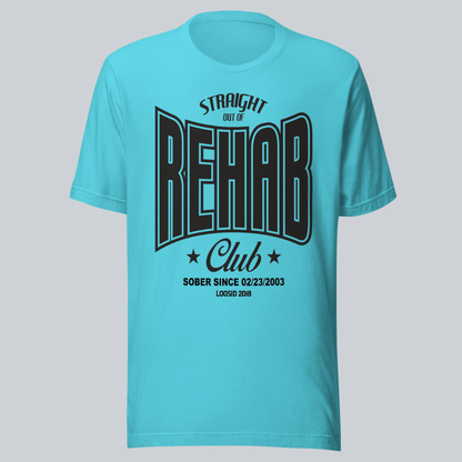 Recovery T-shirt | Men's Rehab T-shirt with Personalized Date