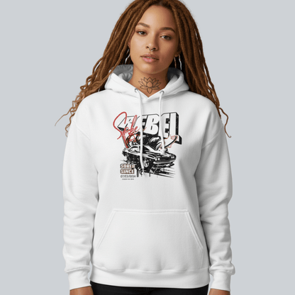Sober Rebel Custom Sobriety Date Recovery Hoodie side view (view 6)