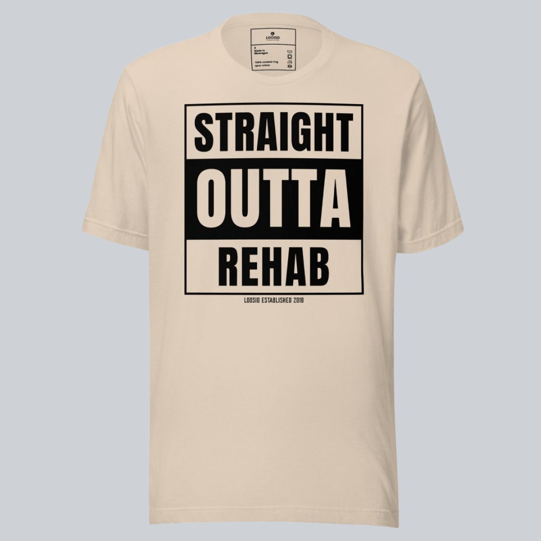Straight Outta Rehab Sober T Shirt lifestyle view (view 25)