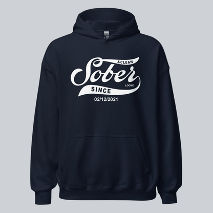 Recovery Hoodie | Sober Since Men's Hoodie with Custom Sobriety Date