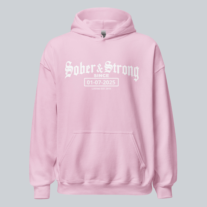 Recovery Hoodie | Women’s Old School Sober Hoodie with Custom Date