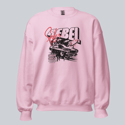 Sober Rebel Sobriety Sweatshirt | Custom Recovery Date
