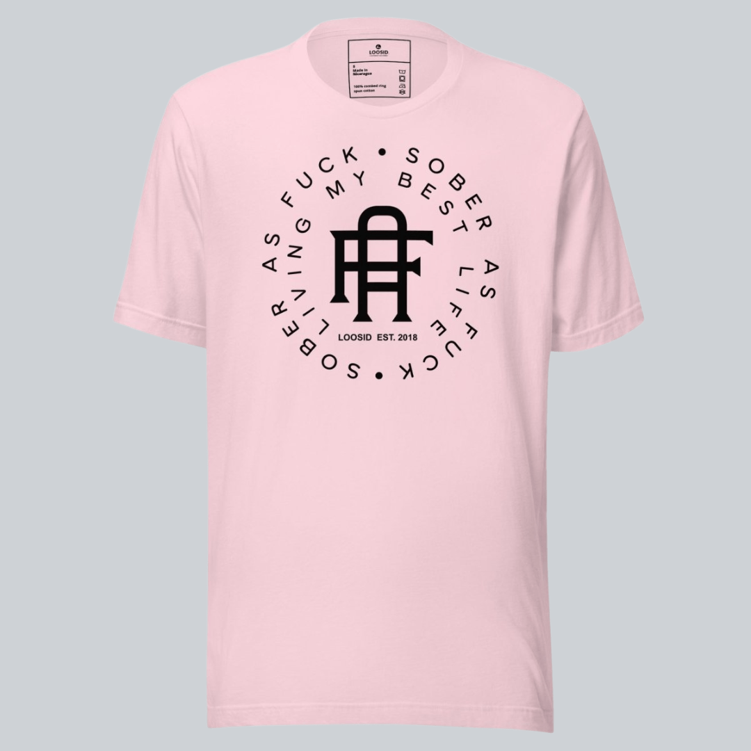 Living My Best Life Sober T Shirt packaging detail (view 8)