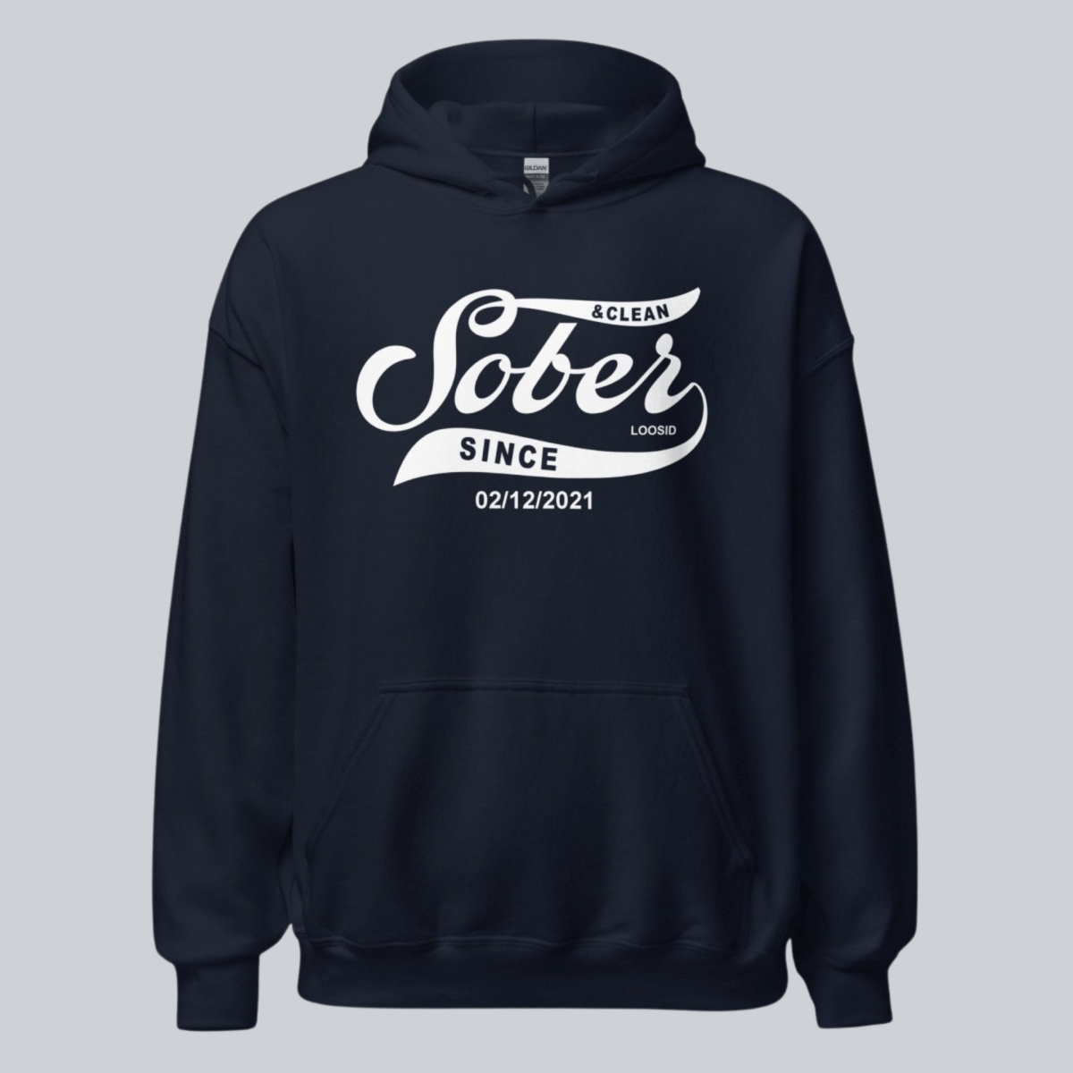 Recovery Hoodie | Women's Sober Since Hoodie with Custom Sober Date