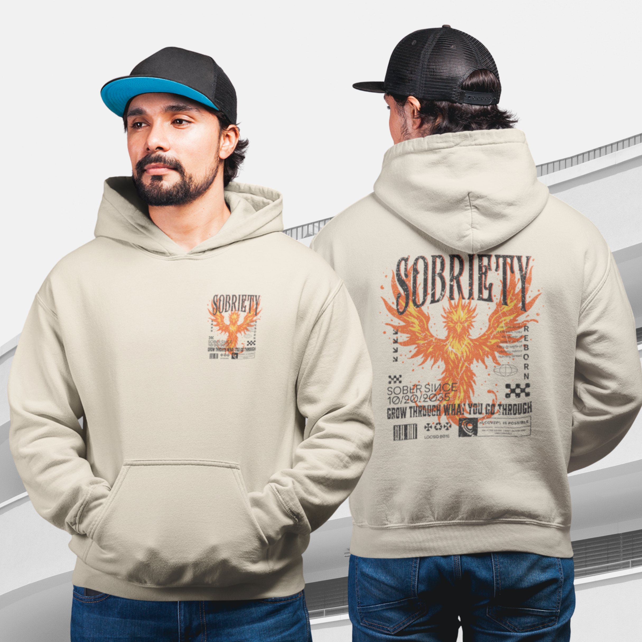 Loosid ULTRA Premium Collection-  Phoenix Reborn Garment Dyed Hoodie {Limited Edition}