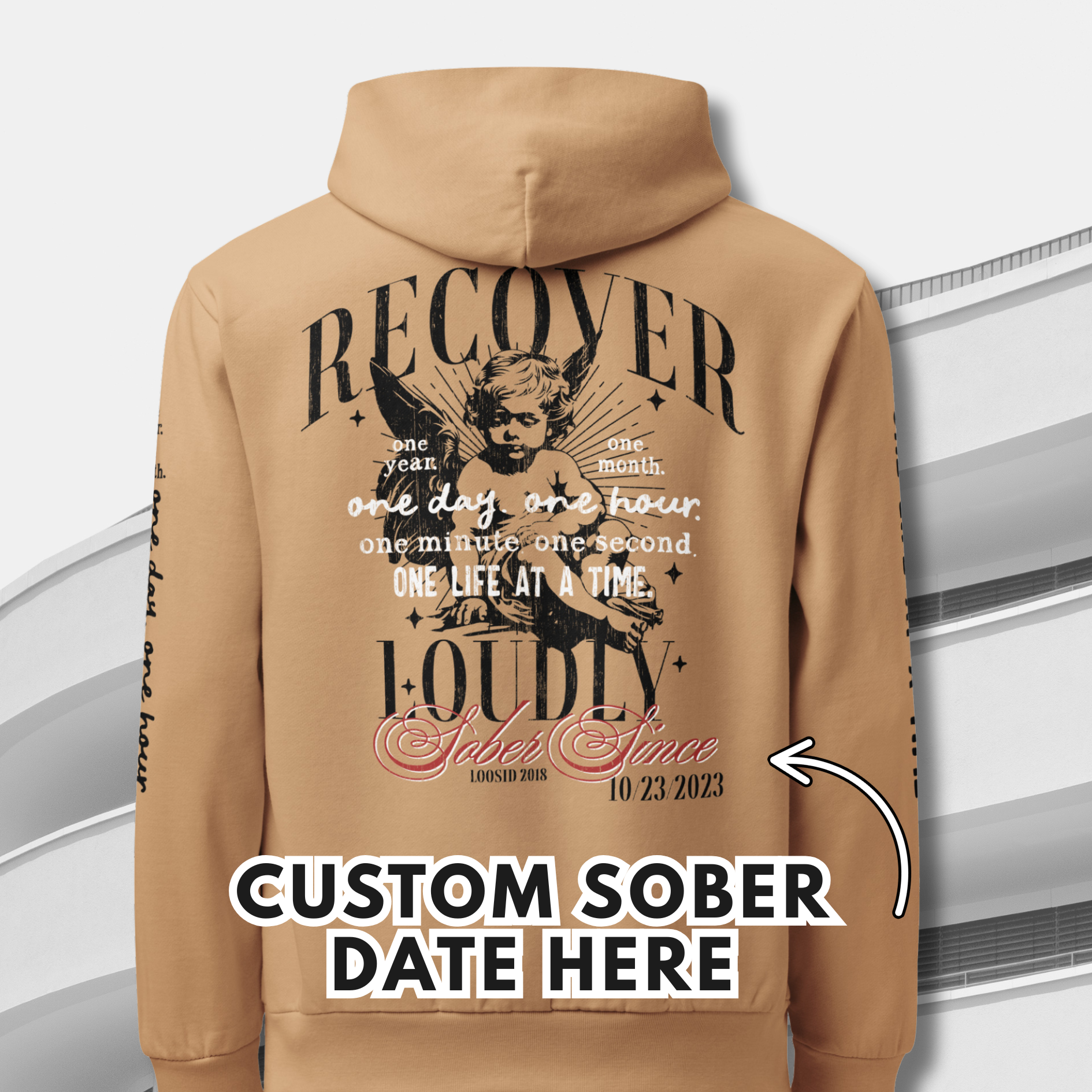 Recover Loudly ULTRA Premium  Garment Dyed Hoodie {Limited Edition}