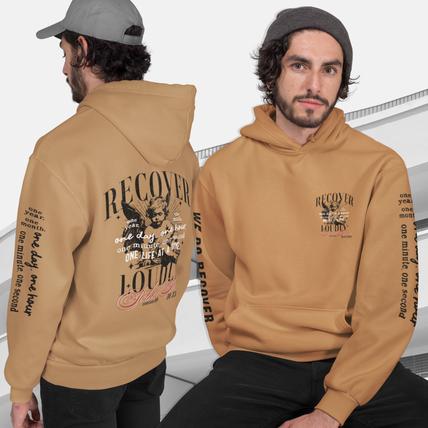 Recover Loudly ULTRA Premium  Garment Dyed Hoodie {Limited Edition}