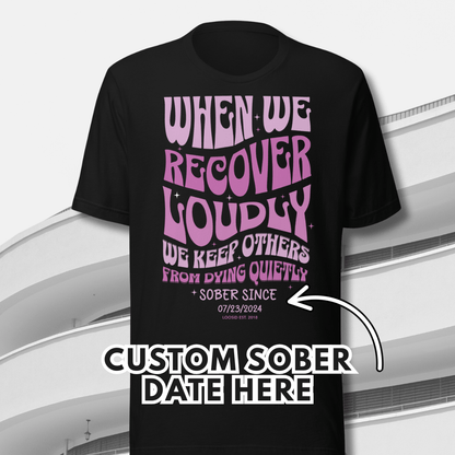 classic sober t shirt for recovery wear
