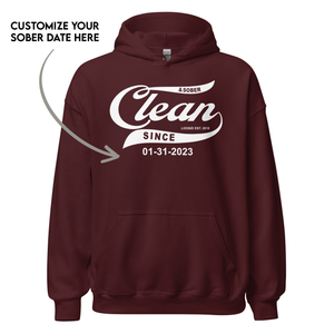 Front view of recovery hoodie for men
